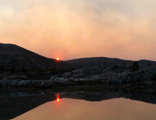 why smoke turns the sky orange
